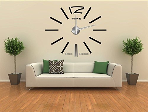 GMMH Moderne Wanduhr Design Wandtattoo Dekoration Uhren Spiegel Geschenk von GMMH