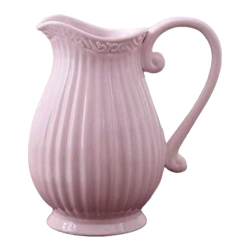 Pastel Krug Keramik Kanne Karaffe Milchkrug (Rosa) von GMMH