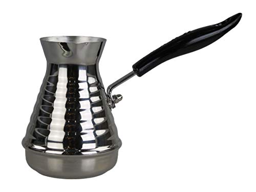 GMMH Türkische Kaffeekocher Mokkakanne Espressokocher Cezve Dzhesva aus Edelstahl 1 mm (500 ml) von GMMH