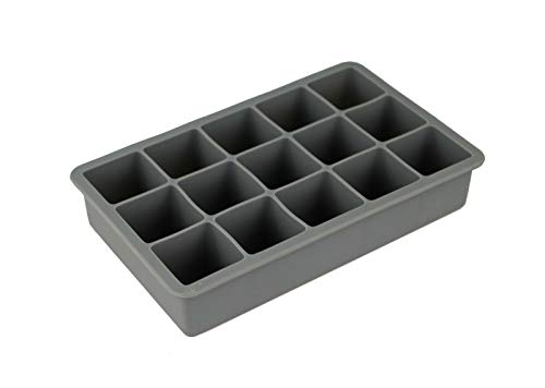 Silikon XXL Eiswürfelform Eiswürfel Quadratische Jumbowürfel Jumbo Eis, 15 St von GMMH