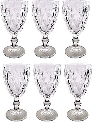 Vintage Rombus König Weinglas Glas Gläser Weingläser Wasserglas Longdrinkglas (ROMBUS Weinglas Klar) von GMMH