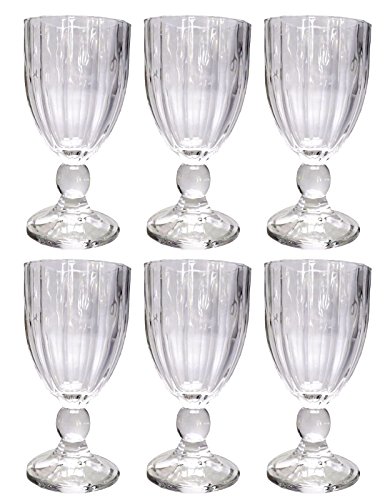 Vintage 6 Teile Set Streifen GLANZ 16-3 König Weinglas Glas Gläser Weingläser Wasserglas Longdrinkglas von GMMH