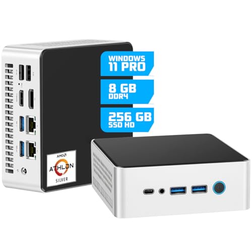 GMR Ultra Mini Smart Computer mit AMD Silver – Business-Office-PC | 8 GB RAM | 256 GB SSD | USB C | Windows 11 PRO | WiFi+BT | Inkl. VESA | Geeignet für 2 Bildschirme | 3 Jahre Garantie GMR Ultra Mini Smart Computer mit AMD Silver – Business-Office-PC | 8 GB RAM | 256 GB SSD | USB C | Windows 11 PRO | WiFi+BT | Inkl. VESA | Geeignet für 2 Bildschirme | 3 Jahre Garantie von GMR