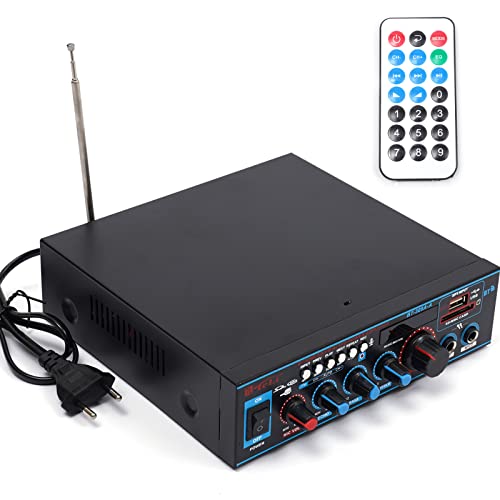 Audio Leistungsverstärker Bluetooth Mini Hi-Fi Wireless Desktop Audio Verstärker 2 Kanal mit Fernbedienung Stereo receiver für Lautsprecher zu Hause Studio Heimkino Audio Leistungsverstärker Bluetooth Mini Hi-Fi Wireless Desktop Audio Verstärker 2 Kanal mit Fernbedienung Stereo receiver für Lautsprecher zu Hause Studio Heimkino von GMSLuu