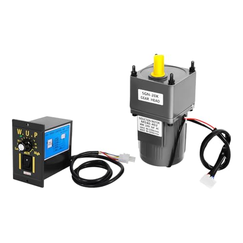 Elektromotor mit Getriebe, 40W 220V 0-68 U/min Drehzahlregler von GMSLuu