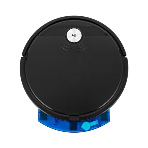 GMSLuu RS800 Saugroboter mit Wischfunktion Absaugstation Fegen/Saugen/Wischen 3-in-1-Kehrmaschine, Multifunktions-Kehrmaschine App-Steuerung Roboter-Saugmaschine mit 1800Pa (Schwarz) von GMSLuu
