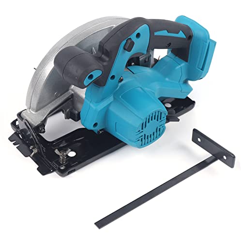 Mini Akku Kreissäge 1380w Handkreissäge Säge 175mm 18V Lithium-Batterie für Holz Weichmetall Fliesen Blau von GMSLuu