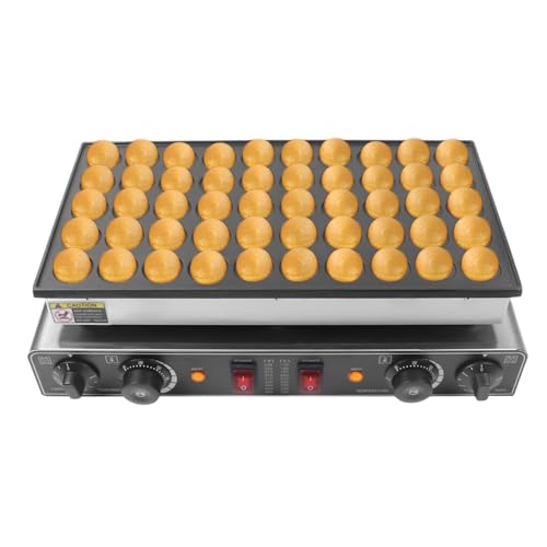 elektrische Waffelmaschine 1700W Poffertjes Maker Mini Dutch Pancake Maker Poffertjes-Maschine fur 50 St ck Mini-Rundpfannkuchen von GMSLuu
