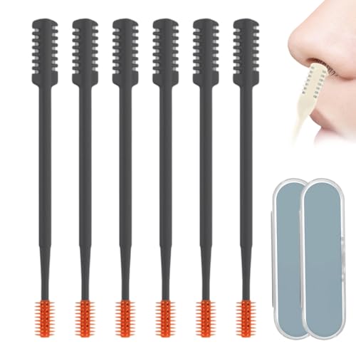 Manueller Rotierender 2 in 1 Nasenhaarreiniger und Trimmer, 2024 Aktualisierung Abwaschbar Nasenhaartrimmer Nasenhaarschneider, Tragbarer manueller Nasenrasierer für Frauen Männer (Schwarz - 6 Stück) Manueller Rotierender 2 in 1 Nasenhaarreiniger und Trimmer, 2024 Aktualisierung Abwaschbar Nasenhaartrimmer Nasenhaarschneider, Tragbarer manueller Nasenrasierer für Frauen Männer (Schwarz - 6 Stück) von GMTEO