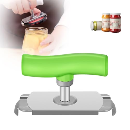 Schraubverschluss Flaschenöffner, 2024 Neu Effortless Arthritis Jar Opener Glasöffner, Deckelöffner Schraubgläser Schraubdeckelöffner für Senioren Schwache Hände Arthritis ﻿ (grün) von GMTEO