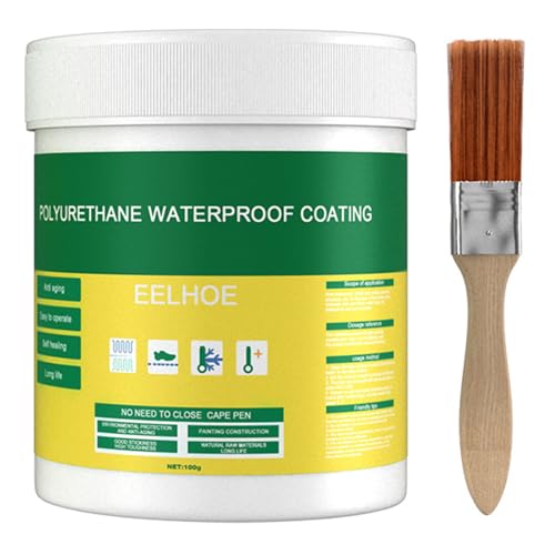 Waterproof Anti Leakage Agent, 2025 Neu Transparenter Wasserdichter Beschichtungsmittel, Dichtungsmasse Wasserdicht für Badezimmer Toilette Dachabdichtung (100g, 1) von GMTEO