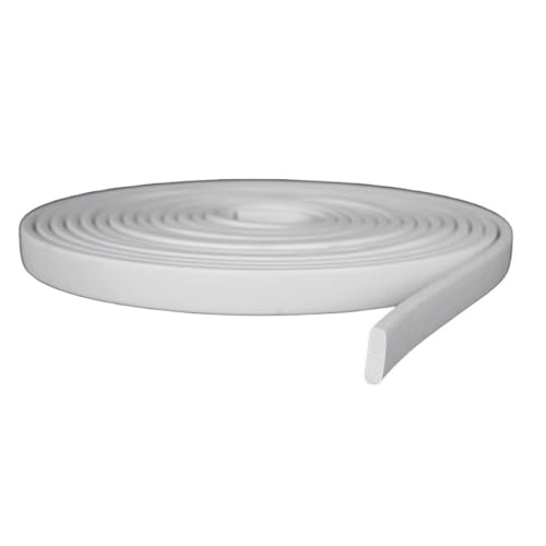 Dichtungsstreifen aus Gummiglas, flacher Dichtungsstreifen aus rotem Silikonschaum mit quadratischem Kopf, 1 m weißes, selbstklebendes Dichtungskissen mit rechteckigem Kopf (60 x 5 mm)(60 * 15mm) von GMTSTHAZN