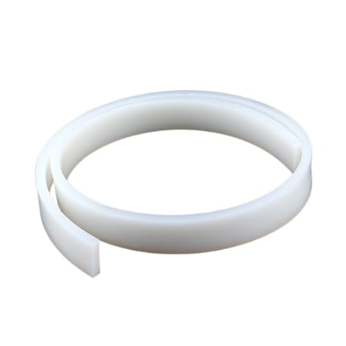 Dichtungsstreifen aus Gummiglas, quadratische flache Streifen aus weißem Gummi, 1 Meter lange, wasserdichte Dichtungsstreifen aus Silikon (10 mm x 50 mm)(8MM*30MM) von GMTSTHAZN