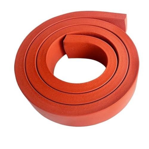 Dichtungsstreifen aus Gummiglas, weißer selbstklebender Dichtungsstreifen 1 m, rotes rechteckiges/quadratisches Kopf-Schaum-Silikon-Dichtungs-Flachpolster (15 x 3 mm)(20 * 15mm) von GMTSTHAZN