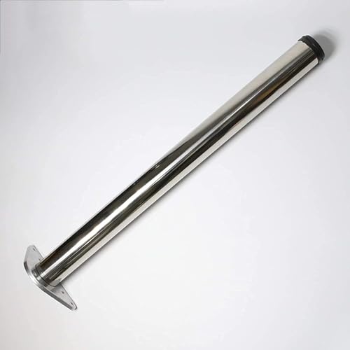 GMTSTHAZN Möbelbeine, Beine for Tische, 2-teiliges verstellbares Möbelstützbein aus Edelstahl for runde Küchenarbeitsplatte/Einheit/Bar 10 cm(Ier,50Cm) von GMTSTHAZN