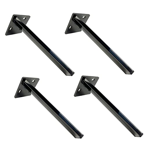 GMTSTHAZN Möbelbeine, Beine for Tische, 4er-Pack Metallmöbelfüße for Bettrahmenunterstützung 60 cm/23,62 Zoll Möbelbeinzubehör mit Schrauben(10cm/3.94in) von GMTSTHAZN