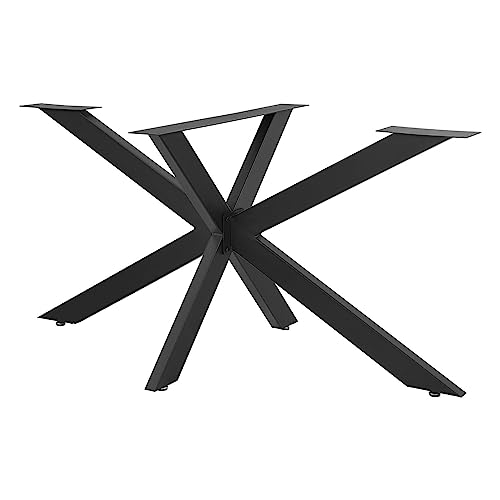 GMTSTHAZN Möbelbeine, Beine for Tische, Metall-Möbelbein-Ersatzfüße, DIY Spinnen-Tischrahmen, pulverbeschichtetes Stahlbein, Industrie-Stil, Spinnenbein, einfache Montage (Größe:)(78 x 71 x 120 cm) von GMTSTHAZN
