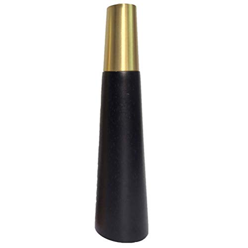 GMTSTHAZN Möbelbeine, Beine for Tische, Schwarze, schräge, konische Holzmöbelbeine mit Messingsockel, 4er-Set, 10 DIY-Sofa-/Schrankfüße, 7 Zoll Anti-CING-TV-Tischbeine mit Dichtung(12cm/4.7inch) von GMTSTHAZN
