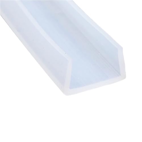 Gummi-Glasdichtungsstreifen, 1 Stück U-Kanal-Dichtungsstreifen aus Silikonkautschuk for Duschtüren, Kantenschutz for Verglasungsdichtungen (22 mm x 18 mm x 5 Meter)(21MM*16MM*1METER) von GMTSTHAZN