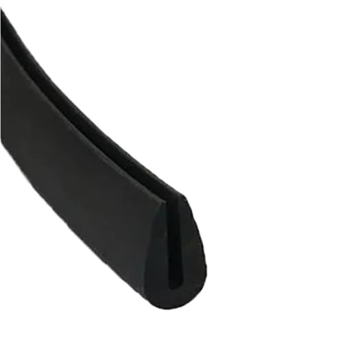 Gummi-Glasdichtungsstreifen, 1 m, schwarzer U-förmiger Gummi-Kantendichtungsstreifen, Nut 0,5 bis 41 mm, U-Typ-Schutzkanten-Schutzdichtung, 1 Stück (8 x 13 mm)(8X15MM) von GMTSTHAZN