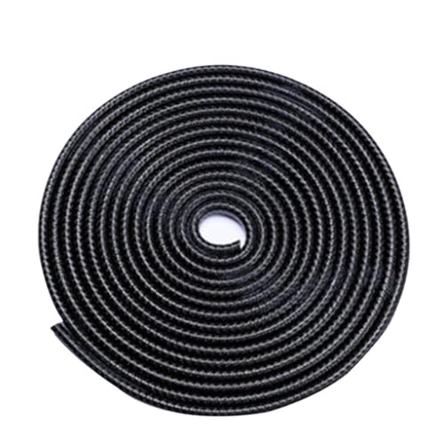Gummi-Glasdichtungsstreifen, 1-teiliger Gummi-Antikollisionsstreifen, Kratzschutzstreifen for Autotürkanten mit U-förmiger Autodichtungsschutzleiste aus Stahl (rot, 1 Meter)(Black,1meter) von GMTSTHAZN