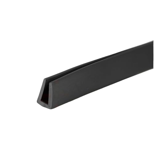 Gummi-Glasdichtungsstreifen, Gummi-Kantenstreifen, schwarzer U-Profil-Kantendichtungsstreifen, Kantenschutzgehäuseschutz, 1 Stück (7 mm x 15 mm x 3 mm x 5 Meter)(6MM*10MM*3MM*10METERS) von GMTSTHAZN