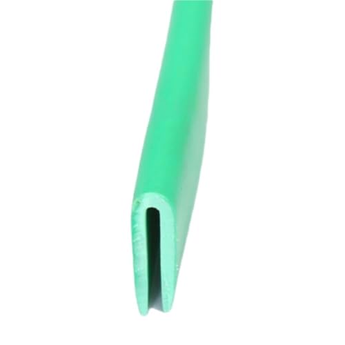 Gummi-Glasdichtungsstreifen, Gummi-U-Streifen, Höhe 7 mm x Breite 4 mm, Glas, Metall, Holz, Plattenrand, Schutzschild, 1 Stück (rot, 1 Meter)(Green,10meters) von GMTSTHAZN