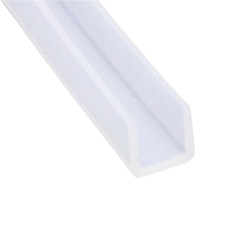 Gummi-Glasdichtungsstreifen, U-Kanal-Dichtungsstreifen aus Silikonkautschuk for Duschtüren, Kantenschutz for Verglasung, 1 Stück (22 mm x 18 mm x 1 Meter)(14MMX2MMX1METER) von GMTSTHAZN