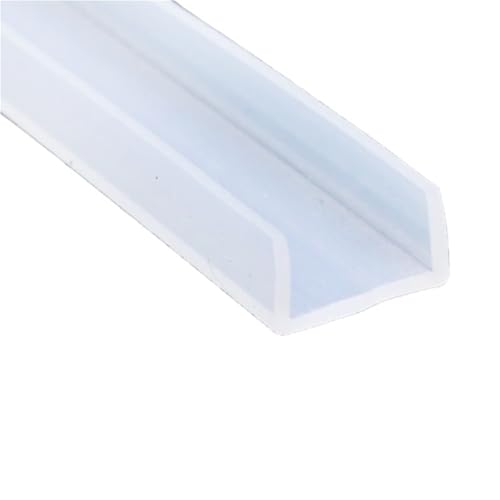 Gummi-Glasdichtungsstreifen, U-Kanal-Dichtungsstreifen aus Silikonkautschuk for Duschtüren, Kantenschutz for Verglasung, 1 Stück (22 mm x 18 mm x 1 Meter)(20MMX12MMX1METER) von GMTSTHAZN