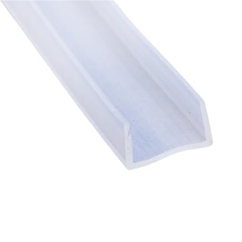 Gummi-Glasdichtungsstreifen, U-Kanal-Dichtungsstreifen aus Silikonkautschuk for Duschtüren, Kantenschutz for Verglasung, 1 Stück (22 mm x 18 mm x 1 Meter)(21MMX16MMX1METER) von GMTSTHAZN