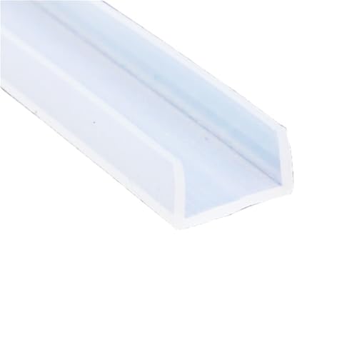 Gummi-Glasdichtungsstreifen, U-Kanal-Dichtungsstreifen aus Silikonkautschuk for Duschtüren, Kantenschutz for Verglasung, 1 Stück (22 mm x 18 mm x 1 Meter)(22MMX14MMX10METERS) von GMTSTHAZN