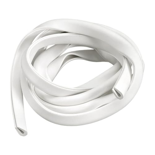 Gummi-Glasdichtungsstreifen, weißer Gummi-U-Kanal-Kantenschutz, Schutzdichtungsstreifen-Kantenschutz, passend for 1,5–2,5 mm, 1–2 Meter Länge, 1 Stück (2 Meter)(1meter) von GMTSTHAZN