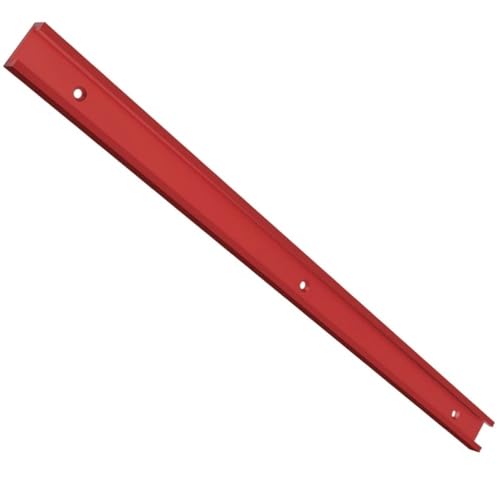 Professionelle T-Nut-Gehrungsschienenlehre, T-förmige Schiene aus Aluminiumlegierung Typ 30, rote T-Nut-Gehrungsschienenlehre 500 mm for Werkbank, 1 Stück (M6)(500mm) von GMTSTHAZN