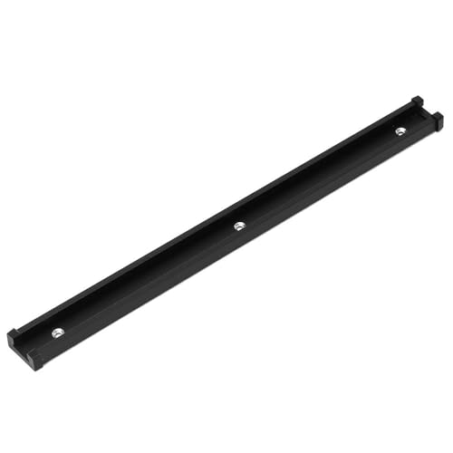 Professionelle T-Nut-Gehrungsschienenlehre, schwarze T-Nut-Gehrungsschienenlehre for die Holzbearbeitung, L 300–1220 mm, Vorrichtungsschlitzverbinder aus Aluminiumlegierung, 1 Stück (600 mm)(600mm) von GMTSTHAZN
