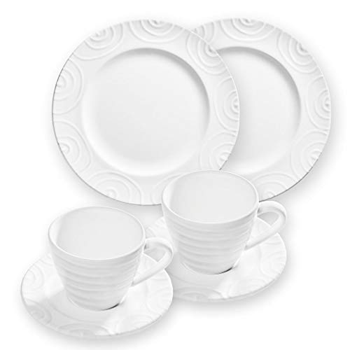 GMUNDNER KERAMIK Breakfast for two Gourmet Geschirrset Weißgeflammt Geschirr, handgemacht in Österreich GMUNDNER KERAMIK Breakfast for two Gourmet Geschirrset Weißgeflammt Geschirr, handgemacht in Österreich von GMUNDNER KERAMIK