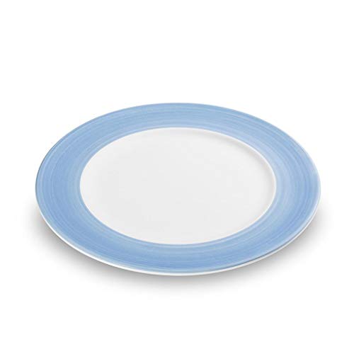 GMUNDNER KERAMIK Dessertteller Gourmet Durchmesser : 22 cm Variation Blau Geschirr, handgemacht in Österreich von GMUNDNER KERAMIK