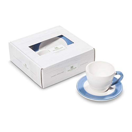 GMUNDNER KERAMIK Espresso for you Gourmet Kaffeeset Variation Blau Geschirr, handgemacht in Österreich von GMUNDNER KERAMIK