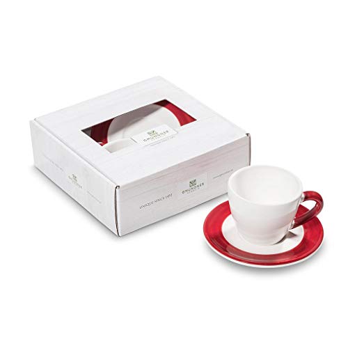 GMUNDNER KERAMIK Espresso for you Gourmet Kaffeeset Variation Bordeauxrot Geschirr, handgemacht in Österreich von GMUNDNER KERAMIK
