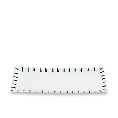GMUNDNER KERAMIK Platte rechteckig Grösse: l= 36 cm x b= 15 cm x h= 2.8 cm Traunsee Geschirr, handgemacht in Österreich von GMUNDNER KERAMIK