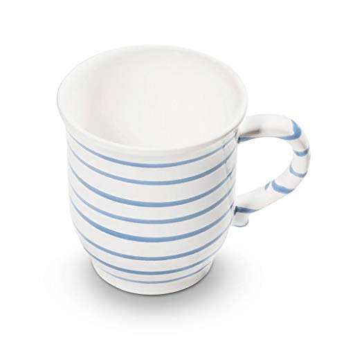 GMUNDNER KERAMIK Schokotasse, Volumen: 300 ml, Blaugeflammt, handgemachte Keramik aus Österreich von GMUNDNER KERAMIK