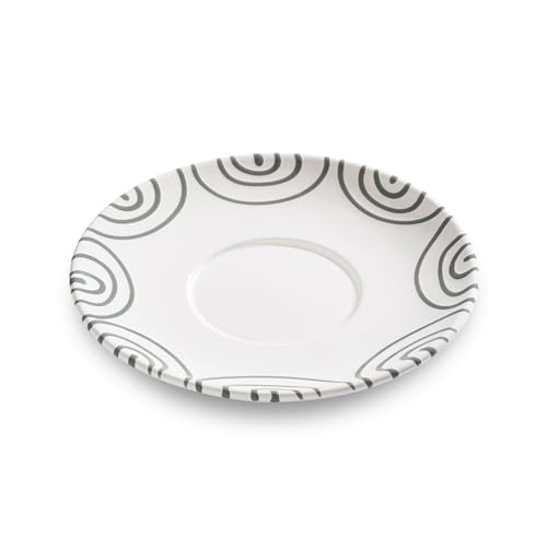 GMUNDNER KERAMIK Untertasse, grau geflammt, D 18,0 cm, handgefertigt in Österreich von GMUNDNER KERAMIK