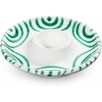 Gmundner Keramik Grüngeflammt Eierbecher (Ø 12 cm) von GMUNDNER KERAMIK