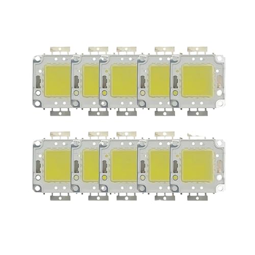 GMVGKLCPCF 10 teile/los 10W 20W 30W 50W 100W LED Perlen Chip 22-24V 30-32V Kaltweiß Warmes Weiß DIY Fit für Flutlicht Strahler Mit Treiber(10W 9-12V,Warmweiß) von GMVGKLCPCF