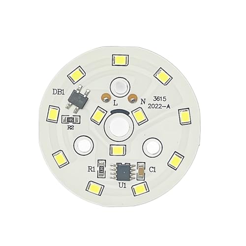GMVGKLCPCF 10pcs LED Chip für Downlight 3W 5W 7W 9W 12W 15W 18W SMD 2835 Runde Licht Perlen AC 220V-240V Led Downlight Chip Beleuchtung(12W,220V_WARM WHITE-10PCS) von GMVGKLCPCF