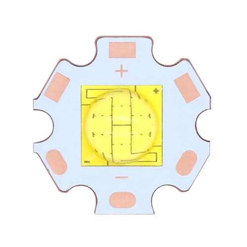 GMVGKLCPCF 1PCS 72W 45W XHP110 Leds Fit for Taschenlampen Perlen 6-7V 3-5V LED Emitter Diode DIY LED Taschenlampe Halter Beleuchtung Weiß(XHP110 DC6-8V 9A) von GMVGKLCPCF