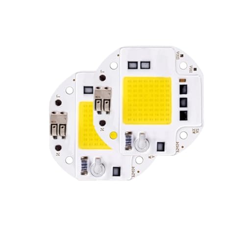GMVGKLCPCF 2 Stück High Power 50W 70W 100W COB LED Chip 220V 110V LED COB Chip Schweißen Diode Fit für Scheinwerfer Fluter Smart IC Keine Notwendigkeit Treiber(Kaltweiß,220V_70W) von GMVGKLCPCF
