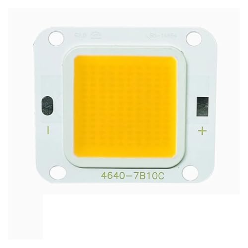 GMVGKLCPCF 2 stücke 10 W 20 W 30 W 50 W 70 W 100 W High Power LED Chip COB LED SMD Dioden Fit for Flutlicht Scheinwerfer Lampen Flip Chip for DIY DC 27-36 V(Warm White 3000K,40W 46X40MM) von GMVGKLCPCF