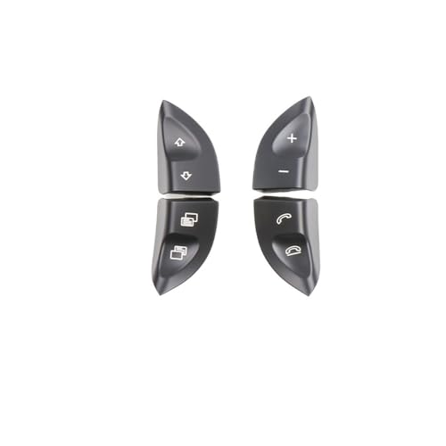 GMVGKLCPCF Abdeckung der Steuertasten des Autolenkradschalters. Multifunktionsschaltertasten. Passend for Mercedes. for Benz W220 S430 S500 S600 CL500 CL600(Black) von GMVGKLCPCF