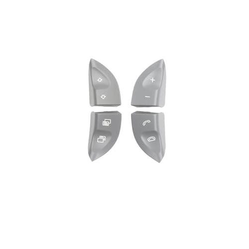 GMVGKLCPCF Abdeckung der Steuertasten des Autolenkradschalters. Multifunktionsschaltertasten. Passend for Mercedes. for Benz W220 S430 S500 S600 CL500 CL600(Gray) von GMVGKLCPCF