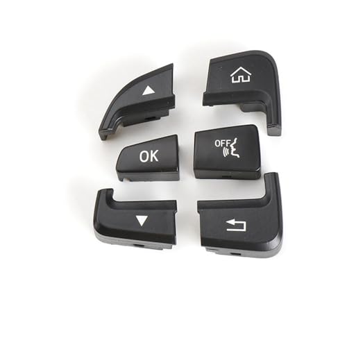 GMVGKLCPCF Auto-Multifunktions-Lenkrad-Steuerschalterknopf Passend for Mercedes Fit for Benz C GLC Klasse W205 W253 C200 C300 0999050200 0999050300(Black Left) von GMVGKLCPCF